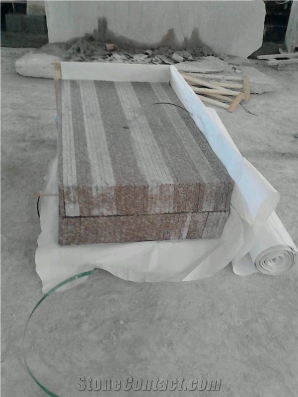 G617 Light Liliac Pearl Pink Granite Anti-Slip Steps&Risers
