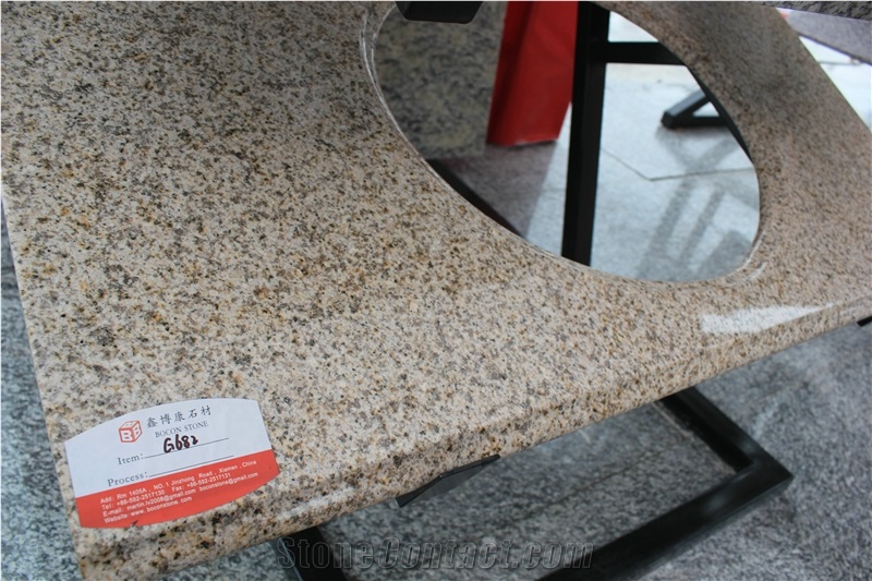 G682 Rusty Yellow Granite Washroom Counter-Top&Vanity Top