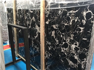 Natural China Century Black Ice Flower Marble Wall/Floor Tiles & Slabs