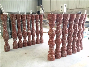 Natural China Shanxi Athens Red Marble Customized Handrail & Railing