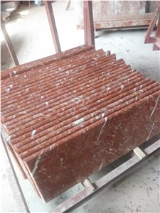Natural China Shanxi Athens Red Marble Flooring Stairs. Steps, Risers