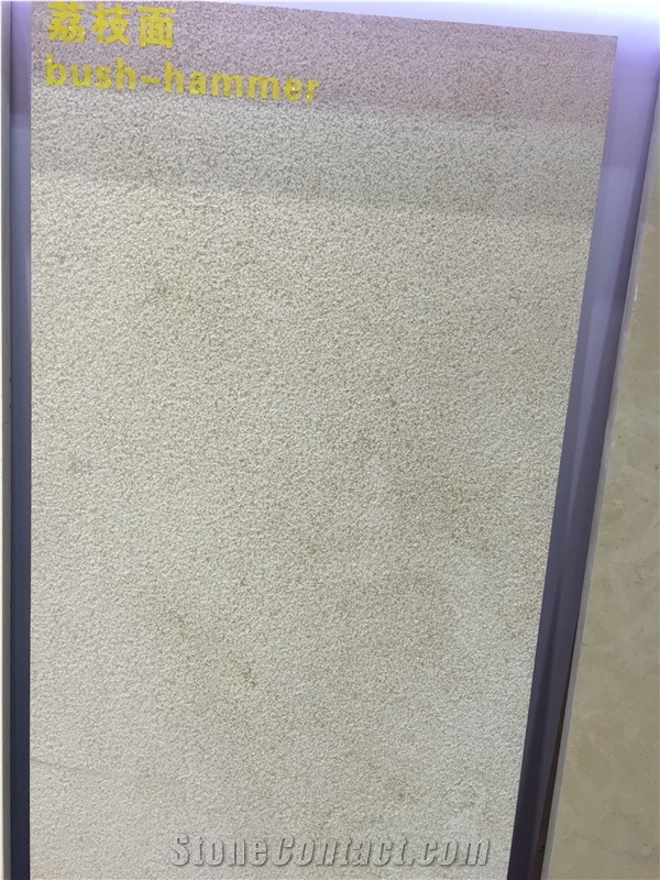 Thala Beige Limestone Bush-Hammered Wall Dry Hanging Tiles
