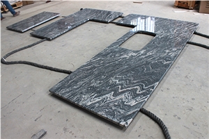 China Juparana Granite Commercial Counter Tops with Seamless Jointed
