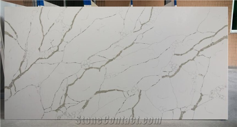 Calacatta White Quartz Slab for American Market