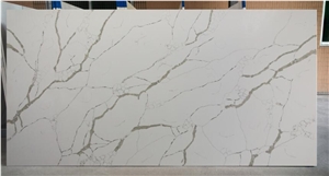 Calacatta White Quartz Slab for American Market