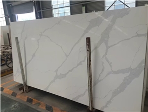 Calacatta White Quartz Slab for American Market
