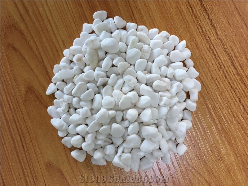 Snow White Marble Pea, Snow White Gravel Landscaping