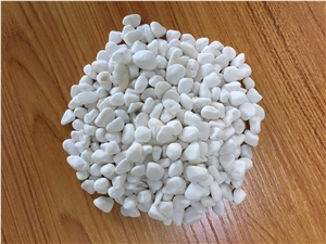 Snow White Marble Pea, Snow White Gravel Landscaping