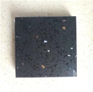 Sparkle Black Quartz Stone Slabs for Countertops