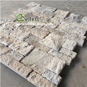High End Coffee Travertine Ashlar Natural Stone Veneer for Villa