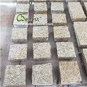 Sunset Golden Driveway Paving Stone with Bush Hammered Finish