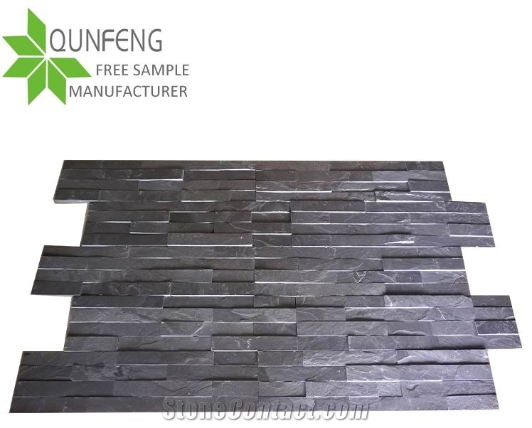 Natural Black River Slate Panel Stone/ Slate Ledgestone