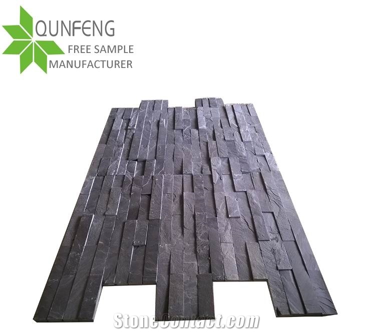Natural Black River Slate Panel Stone/ Slate Ledgestone
