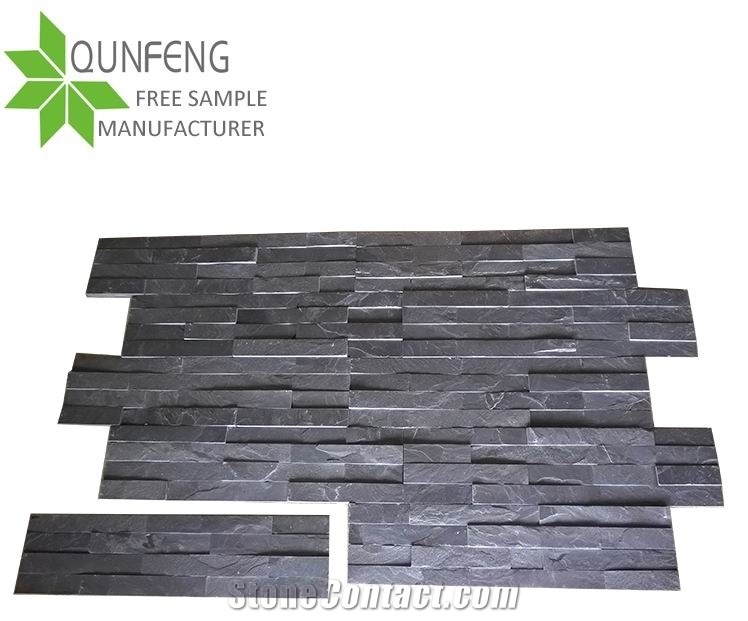 Natural Black River Slate Panel Stone/ Slate Ledgestone