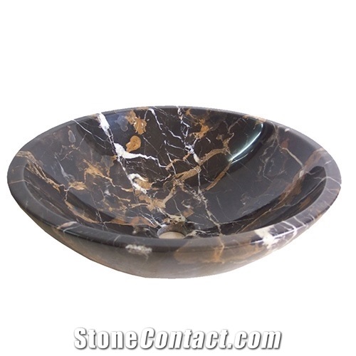 Above Counter Marble Basin Bathroom Vanity Washbasin Round Vessel Sink