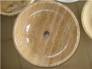 Above Counter Marble Basin Bathroom Vanity Washbasin Round Vessel Sink