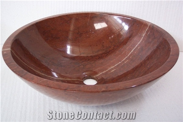 Above Counter Marble Basin Bathroom Vanity Washbasin Round Vessel Sink