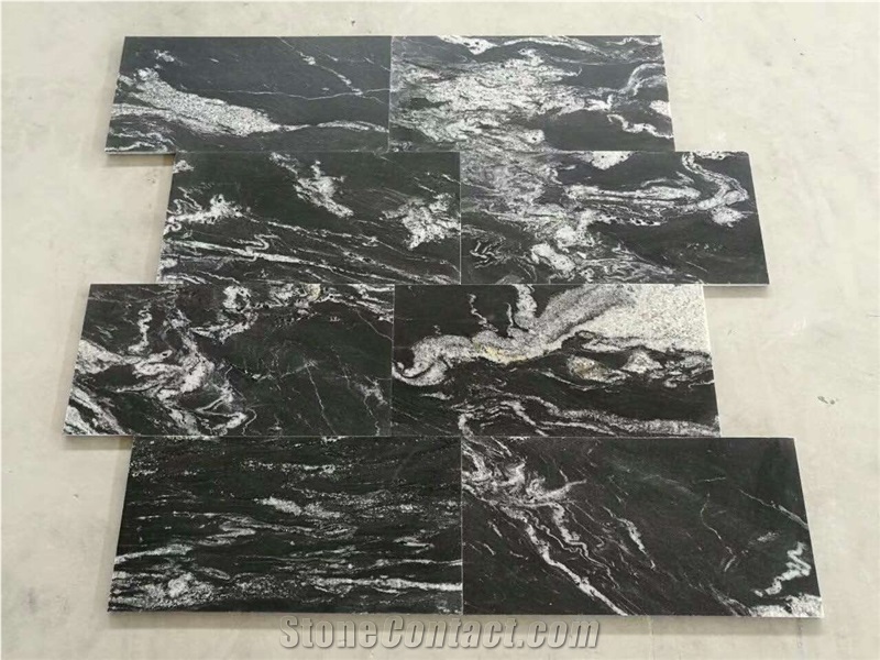 Black Cosmic Granite Flooring Tile Floor Tile on Sales Promotion Price