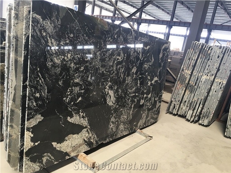 Black Cosmic Granite Flooring Tile Floor Tile on Sales Promotion Price