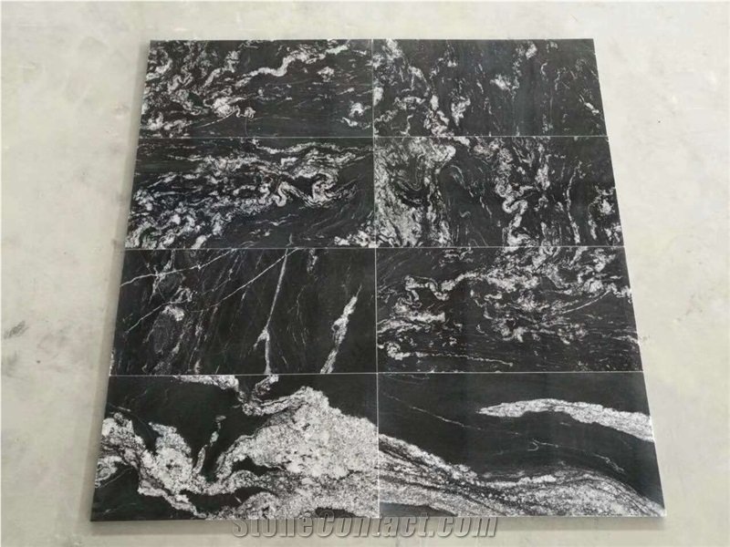 Black Cosmic Granite Flooring Tile Floor Tile on Sales Promotion Price