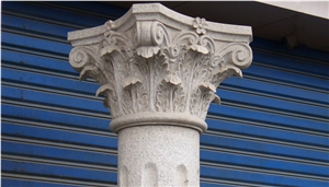 Solid Marble Column Corinthian Capitals Column Decoration Roman Column