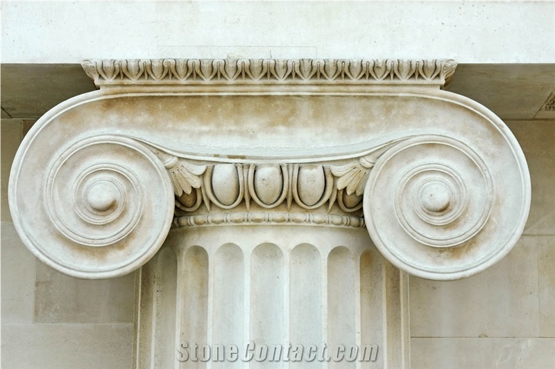 Solid Marble Column Corinthian Capitals Column Decoration Roman Column
