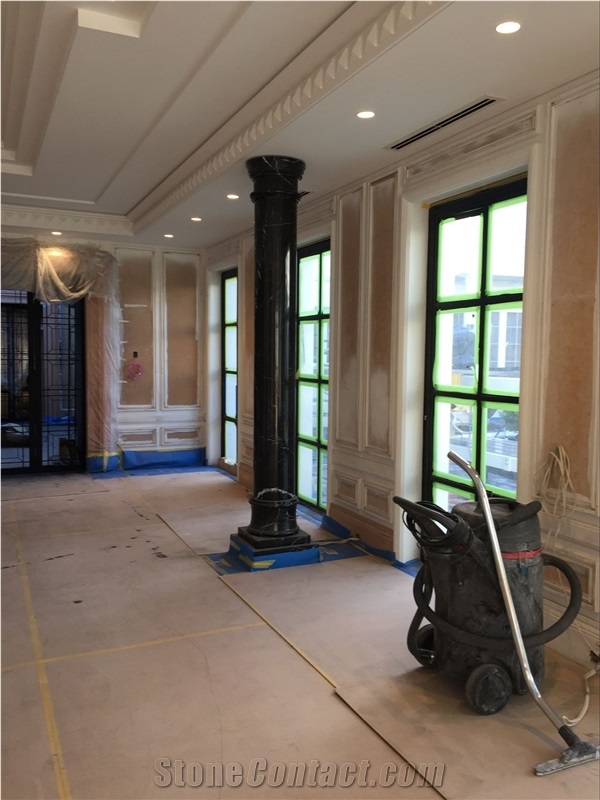 Solid Marble Column Corinthian Capitals Column Decoration Roman Column