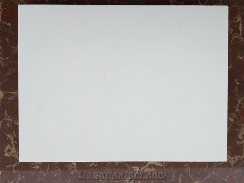 Artificial Quartz Stone Super White Solid Surfaces Engineered Slabs