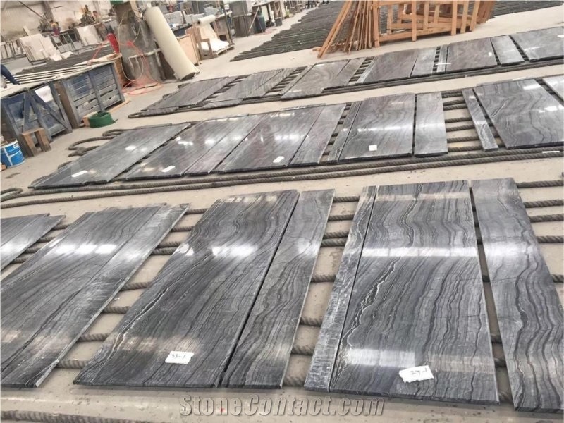 Kenya Black Marble/Sliver Wave Countertop/Table Tops