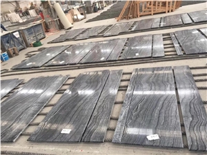 Kenya Black Marble/Sliver Wave Countertop/Table Tops