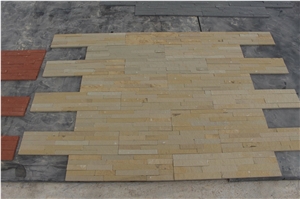 Natural Beige Sandstone Culture Stone Veneer Wall Decor