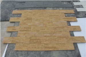 Yellow Sandstone Wall Cladding Culture Stone Veneer