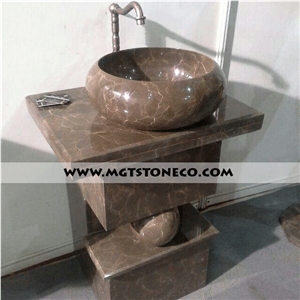 Wash Basin, Armany Bronze Marble Basin