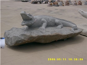 China Factory Handcarved Animal Sculptures Garden Stone Carvings