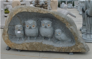 China Factory Handcarved Granite Animal Sculptures Garden Carvings