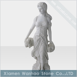 China Factory White Marble Sculptures Garden Statues Angel Carvings