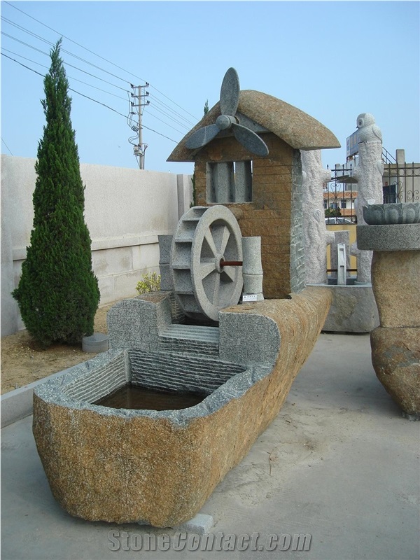 China Garden Fountains Landscaping Sculptures Stone Carvings