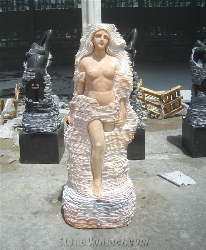 China Marble Statues Human Sculptures Garden Stone Carvings