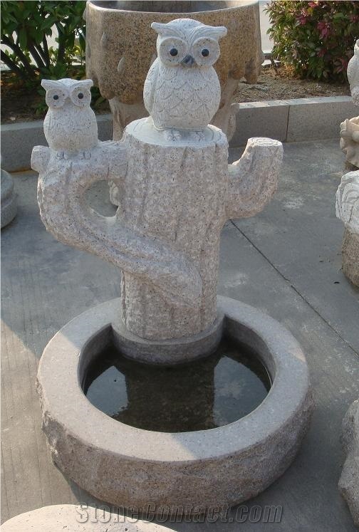 China Stone Carvings Garden Fountains Life Size Sculptures