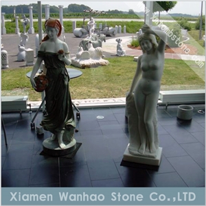 China White Marble Statues Angel Sculptures Garden Decoration Carvings