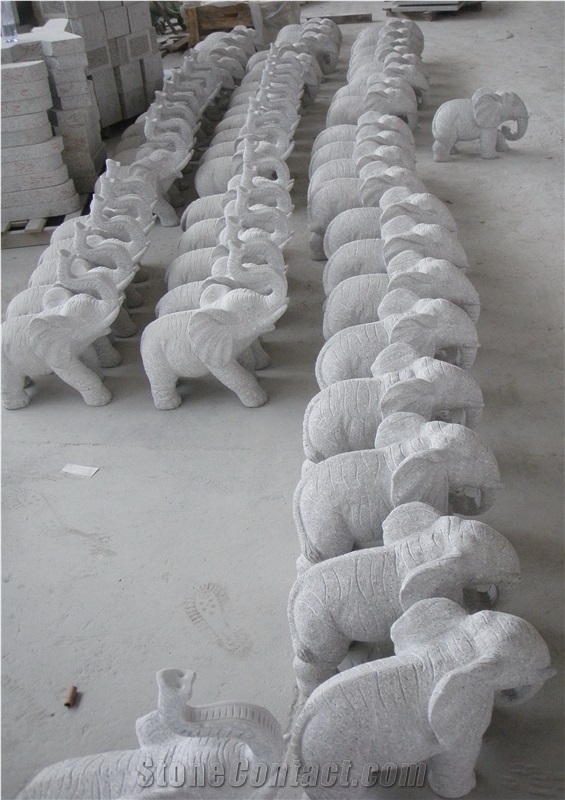 Chinese Granite Animal Sculptures Garden Stone Carvings