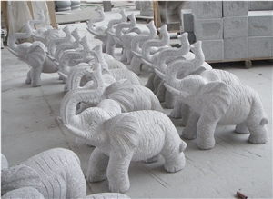 Chinese Granite Animal Sculptures Garden Stone Carvings
