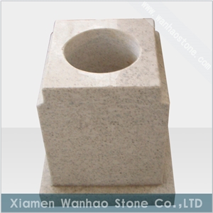 Chinese Granite Funeral Vases Tombstone & Monument Engraved Memorials