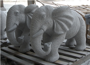 Granite Elephant Sculptures Garden Carvings Landscaping Decoration Granite Elephant Sculptures Garden Carvings Landscaping Decoration