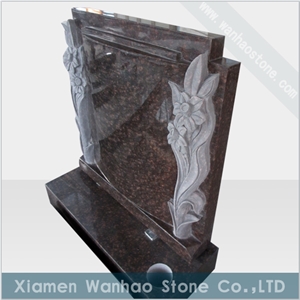 Polished Granite Tombstone,Custom Monument,Engraved Funeral Memorial