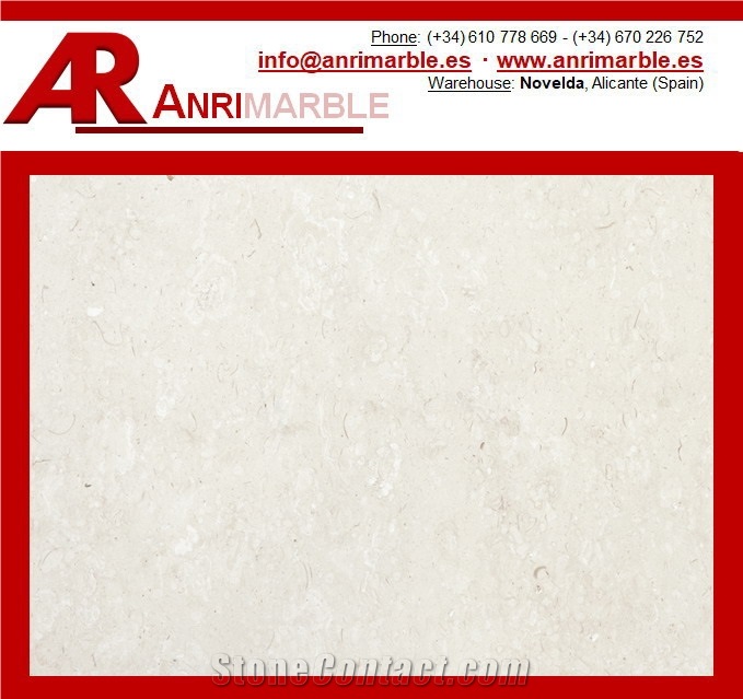 Limestone Cream Alba Caliza Stock