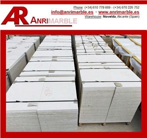 Limestone Cream Alba Caliza Stock