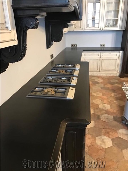Absolute Black Granite Kitchen Countertop