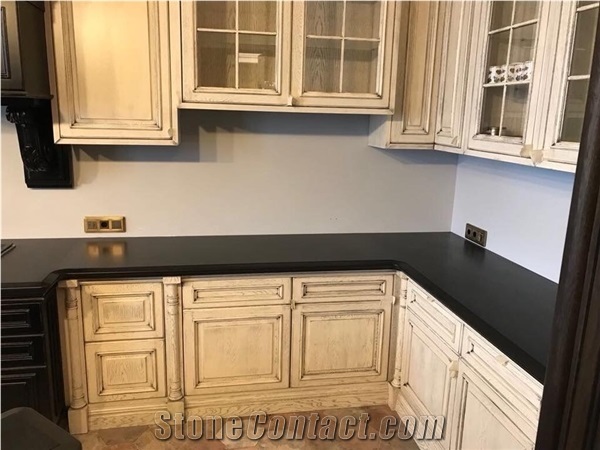 Absolute Black Granite Kitchen Countertop