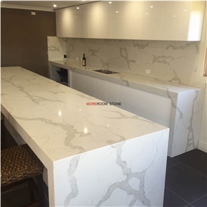 Wholesale Foshan White Calacatta Quartz Countertops